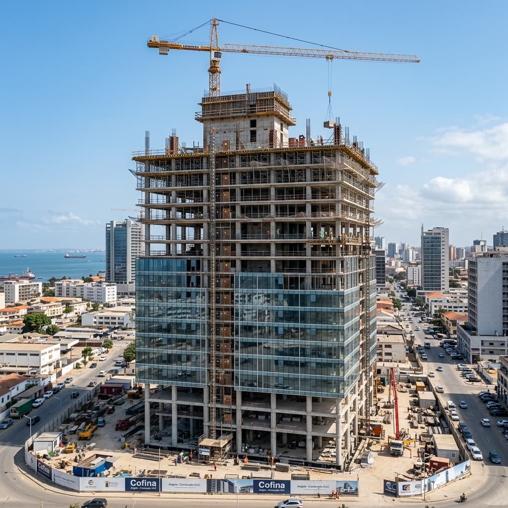 Edifício sob construção - Divisão de Construção Civil WJ VIAS